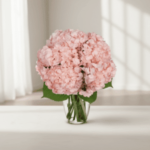 دسته گل ادریسی صورتی کد58