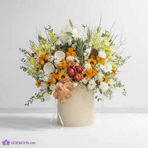 خرید سبد گل نارین