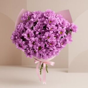 دسته گل مینا صورتی کد114
